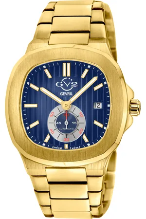 GV2 by Gevril Mens Potente 316L Stainless Steel Swiss Automatic ETA 2895 Watch - - One Size