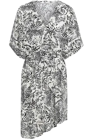 ELLOS Womens Abstract Print Wrap Dress - viscose - Size UK 12-14 (Womens)