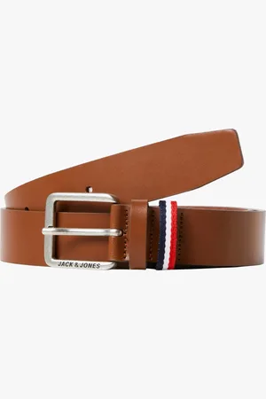 JACK & JONES ESPO Mens Belt Cognac - - Size 36 inch