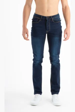 Luke 1977 Mens Freddys Straight Leg Dark Wash Jeans Denim - Size 32W/34L