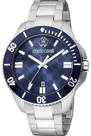 Roberto Cavalli RC5G013M0095 Mens Quartz Stainless Steel 10 ATM 44 mm Watch - One Size