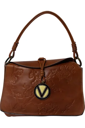 VALENTINO Pre-owned Womens Garavani Flower Embossed Hobo Bag in Leather Leather (archived) - One Size