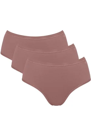 Sloggi Womens GO Daily Cotton Midi Briefs (3 Pack) - Polyamide - Size 2XL