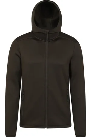 Mountain Warehouse Mens Hike Active Full Zip Hoodie (Dark ) - Size Medium