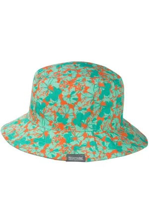 Regatta Boys & Girls Cruze II Cotton Wide Brim Summer Bucket Hat - - Size 4Y