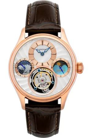 THOMAS EARNSHAW Mens Celestial Huggins Mechanical Watch - Leather - One Size
