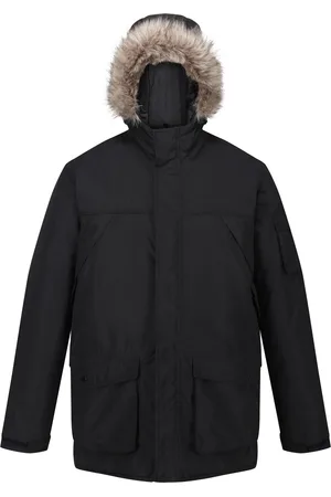 Regatta Mens Salinger II Faux Fur Insulated Parka - Size Medium