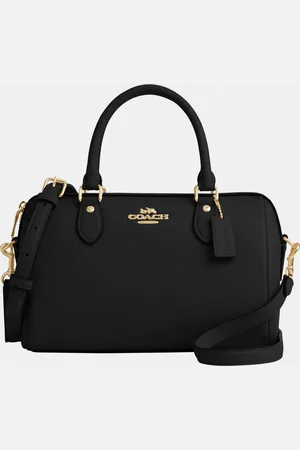 Coach Womens Rowan Satchel in Refined Pebbled Leather - - One Size