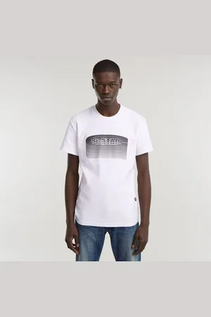 G-Star Mens G-Star RAW Stacked Old Skool Logo T-Shirt - Cotton - Size X-Large