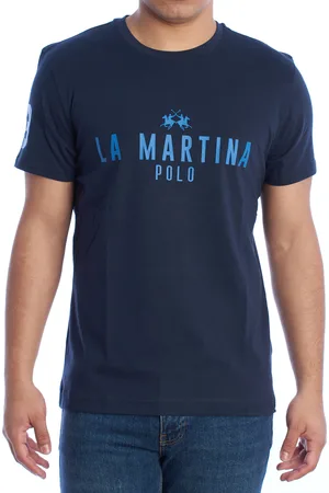 La Martina YMR322-JS206 Mens Regular Fit Short Sleeve T-Shirt - - Size Medium