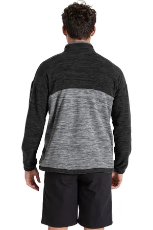 Craghoppers Mens Esk Colour Block Melange Half Zip Fleece Top (Cloud ) - Size X-Large