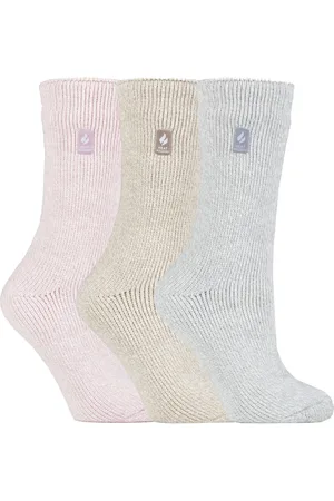 Heat Holders Womens - 3 Pack Multipack Ladies Insulated Thermal Socks for Winter - Vienna - - Size UK 4-8