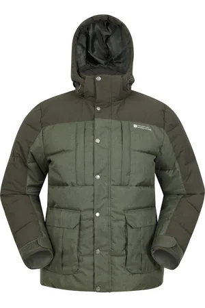 Mountain Warehouse Mens Shock Padded Jacket ( Green) - Size X-Small