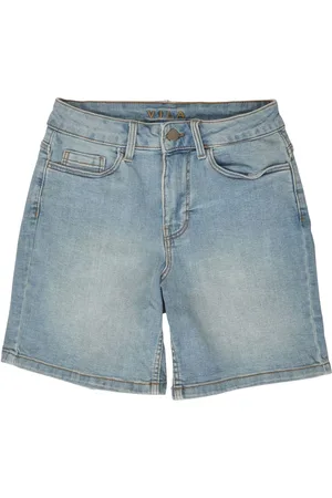 VILA Womens Stretch High Waist Denim Shorts - - Size 6 UK