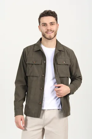 Brave Soul Mens Button Through Shacket - Size Small
