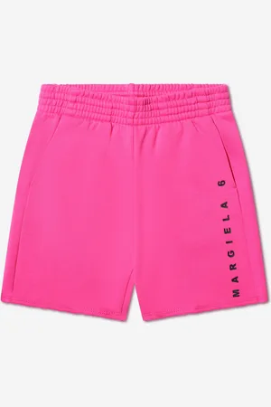 Maison Margiela Childrens Unisex Kids Logo Shorts In - Size 4Y