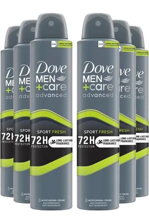 Dove Mens Anti-Perspirant Men+Care Advanced Sport Fresh 72H Protection Deo, 200ml, 6 Pack - One Size