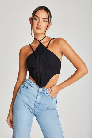 Urban Bliss Womens Sierra Bengaline Halter Corset Top - Size 12 UK