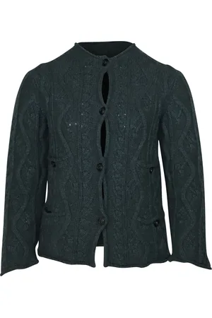 CHANEL Pre-owned Womens Cable Knit Cardigan in Cashmere - Size X-Small