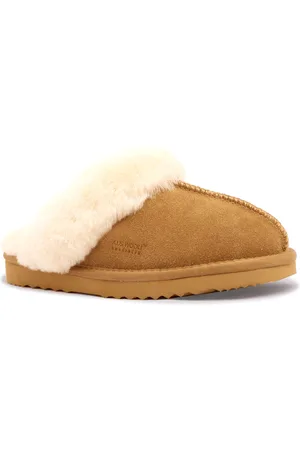 Aus Wooli Australia Unisex Sheepskin Wool Sydney Slippers - - Size UK 4