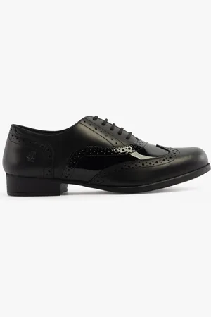 Hush Puppies KADA Girls Leather School Shoes - Size UK 4