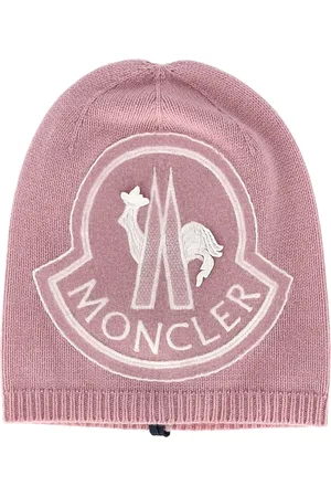 Moncler Pre-owned Womens Knitted Logo Beanie in Cashmere - One Size