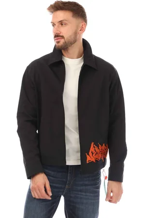 OFF-WHITE Mens Off White Neen Harrington Jacket in orange Cotton - Size X-Large