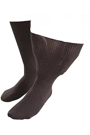 IOMI Mens & Womens Extra Wide Soft Cotton Oedema Socks for Swollen Feet - - Size 9-11 (UK Shoe)