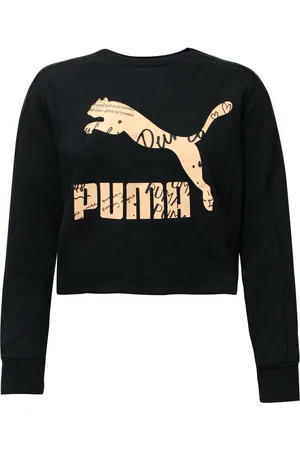 PUMA Mens Classics Logo Crew Sweatshirt Graphic 595906 71 Textile - Size Medium