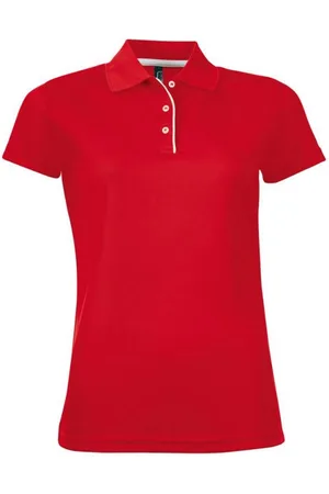 Sols Womens/Ladies Performer Short Sleeve Pique Polo Shirt - Size X-Large