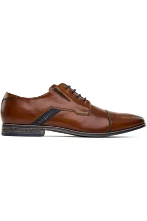 Bugatti Mens Toe Cap Gusset Shoes - Leather - Size UK 12
