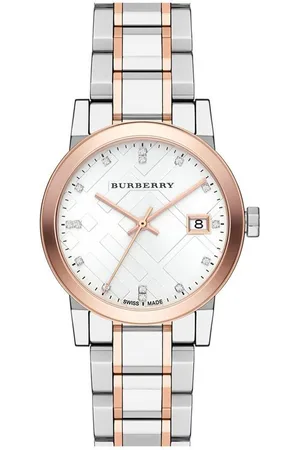 Burberry Womens BU9127 Silver Dial Two-tone Ladies Watch - - One Size