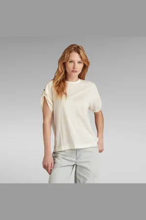 G-Star Womens G-Star RAW Adjustable Sleeve Loose Top - Cotton - Size 2XS