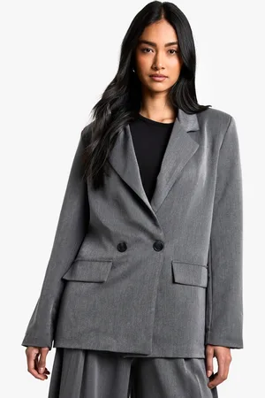 Boohoo Womens Marl Tailored Oversized Blazer - - Size 8 UK