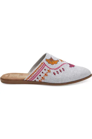 TOMS Chambray Jutti Mule Womens Flip-Flops - Size UK 3.5