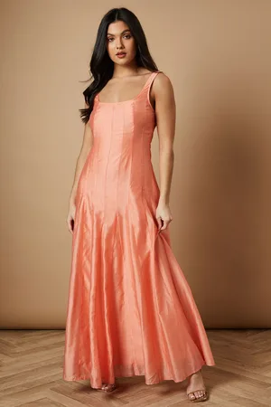 Oasis Womens Plain Godet Seam Detail Maxi Dress - - Size 8 UK