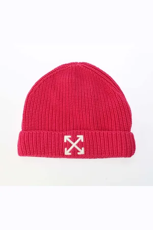 OFF-WHITE Kids Unisex Accessories Off White Juniors Arrow Beanie in Cotton - Size X-Small/Small