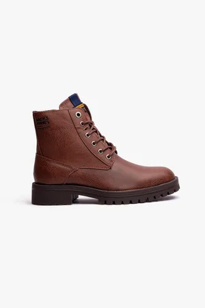 JACK & JONES JFWBERNIE Boots Mens Cognac - - Size UK 8
