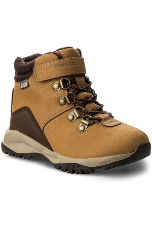 Merrell Childrens Unisex Alpine Waterproof Kids Wheat Boots - Leather (archived) - Size UK 1