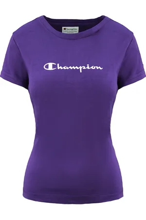 Champion Logo Womens T-Shirt Cotton - Size Large