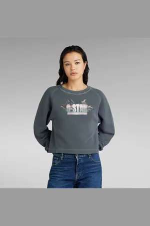 G-Star Womens G-Star RAW Overdyed Merch Loose Sweater - Cotton - Size X-Large