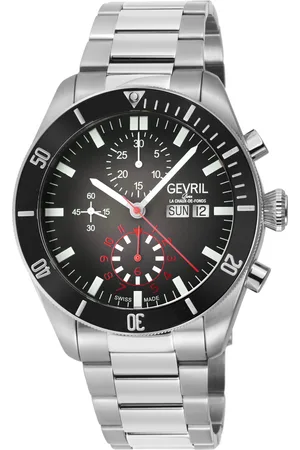 Gevril Mens Yorkville Chronograph 48620B Swiss Automatic ETA 7750 Watch - - One Size