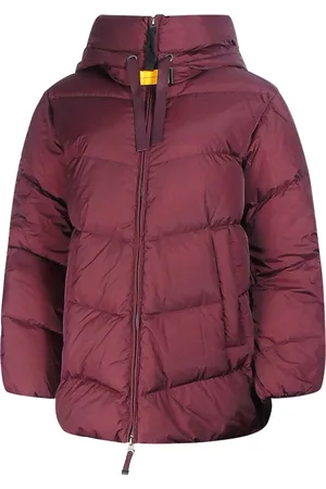 Parajumpers Womens Amane Burgundy Down Jacket - Polyamide - Size Small