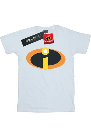 Disney Womens/Ladies The Incredibles Costume Logo Cotton Boyfriend T-Shirt - Size Medium