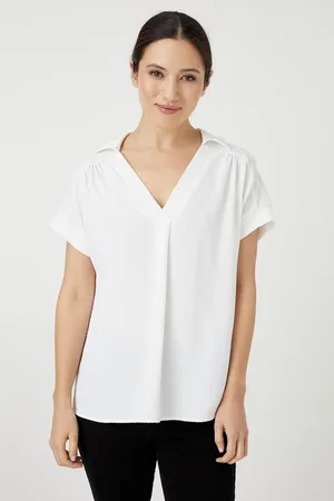 wallis Womens Short Sleeve Overhead Shirt - - Size 10 UK