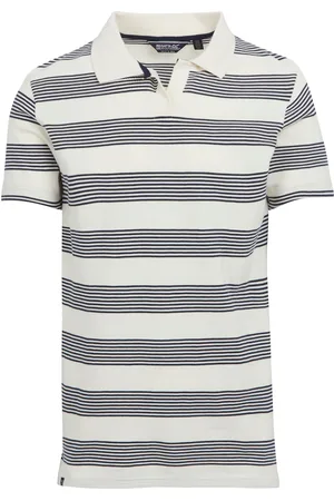 Regatta Mens Tempete Stripe Polo Shirt (Antique /Navy) - Size Small