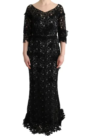 Dolce & Gabbana WoMens Cotton Silk Floral Long Dress material_cotton - Size IT 38 (Womens)