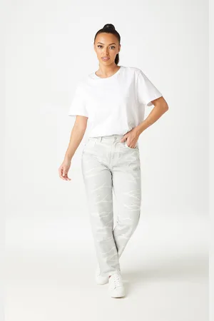 Urban Bliss Womens Water Printed Mom Jean - Size 16 UK