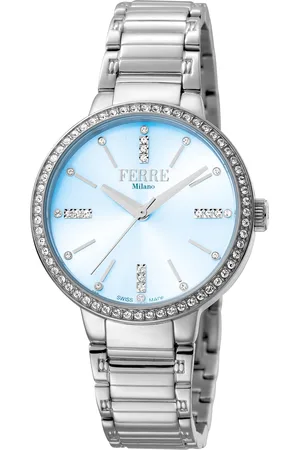 Ferre FM1L084M0051 WoMens Dark Blue Dial Stainless Steel Watch - - One Size
