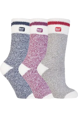 Heat Holders Womens - 3 Pack Multipack Ladies Insulated Thermal Socks for Winter - Barcelona - - Size UK 4-8